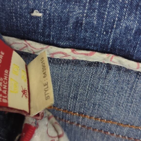 Vintage ECKORED Jeans with Embroidered Patchwork Rhinoceros Juniors 5 - Picture 15 of 16